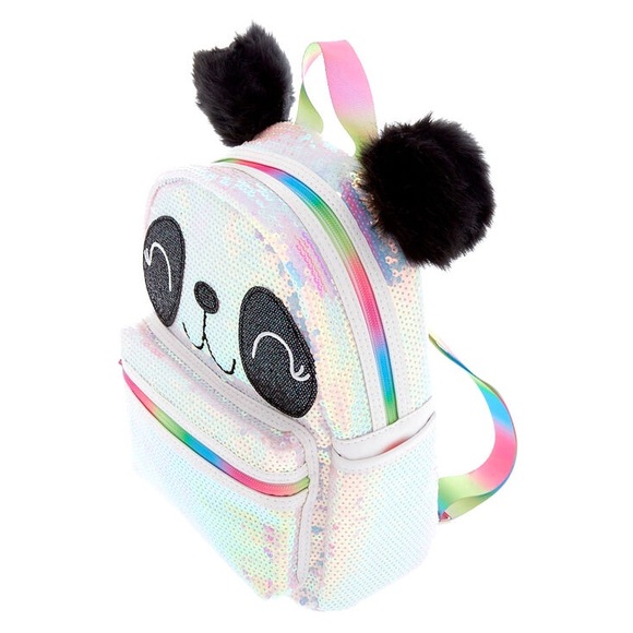 panda backpack claire's